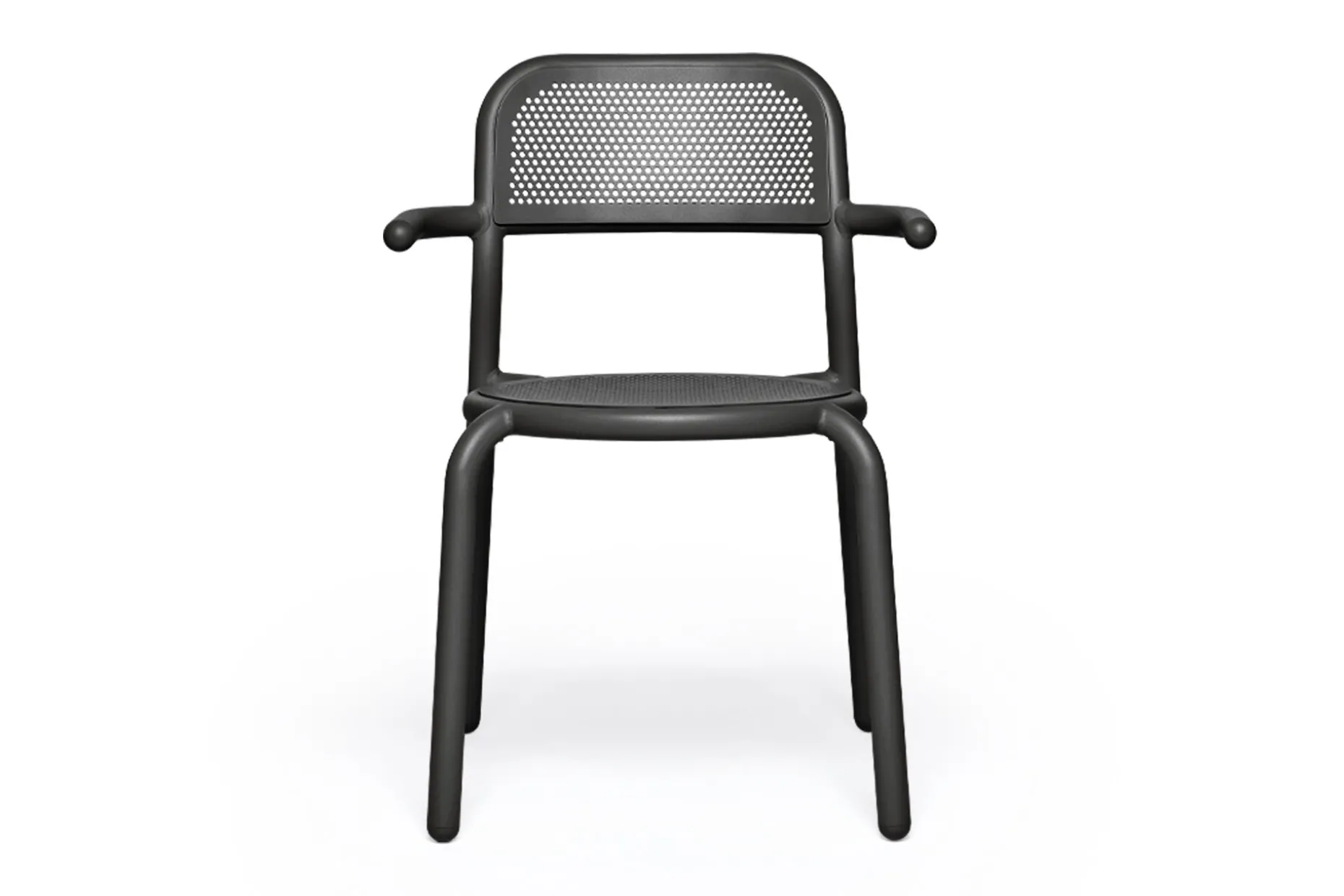 Toní Armchair Chaise de jardin avec accoudoirs, black, 59.5x54.5x80.5 cm