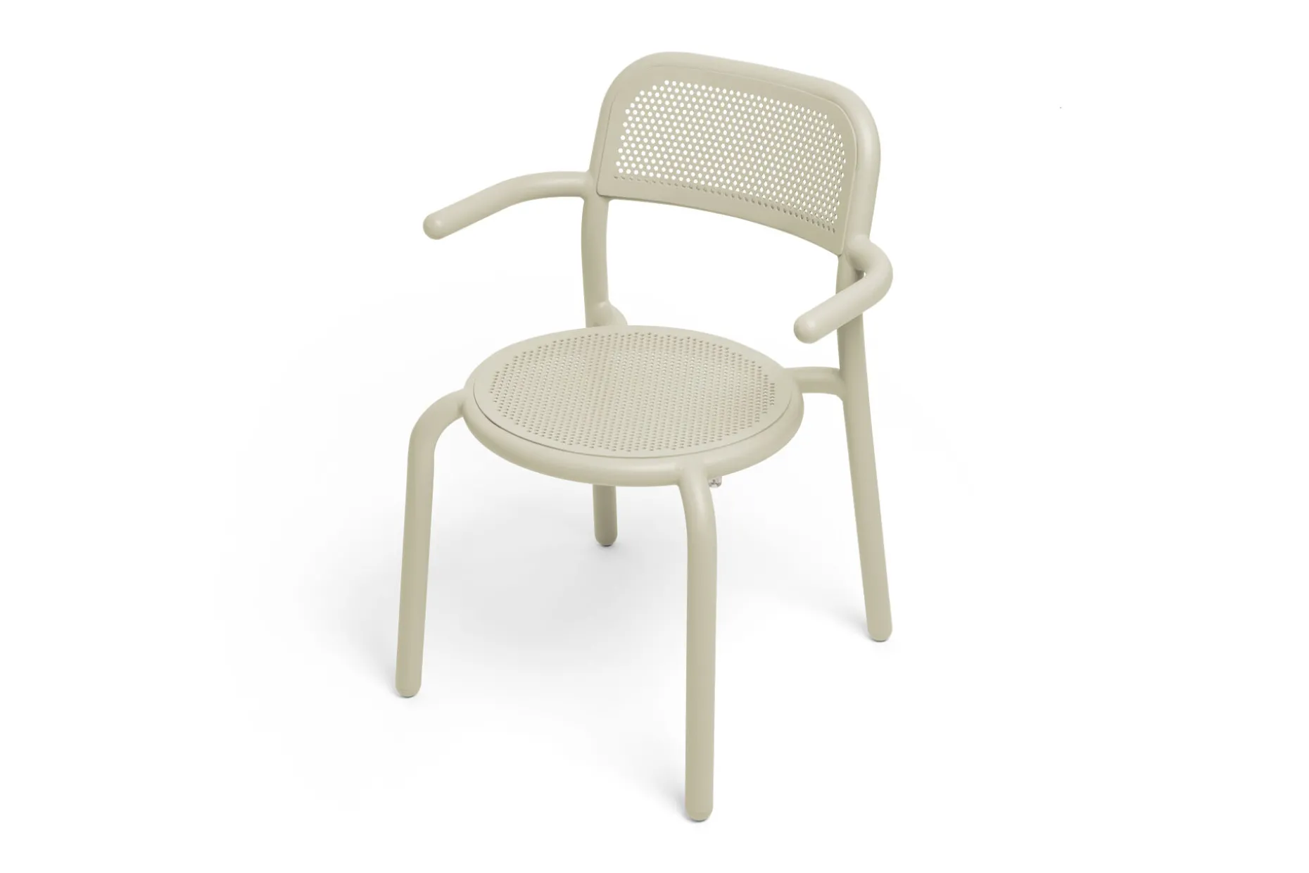 Toní Armchair Chaise de jardin avec accoudoirs, beige, 59.5x54.5x80.5 cm