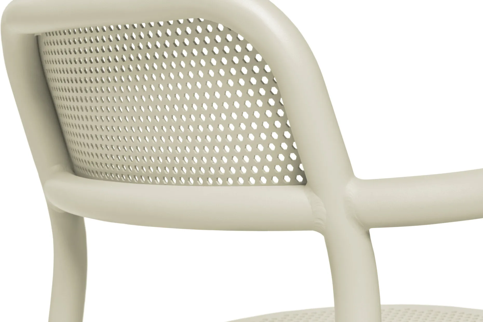 Toní Armchair Chaise de jardin avec accoudoirs, beige, 59.5x54.5x80.5 cm