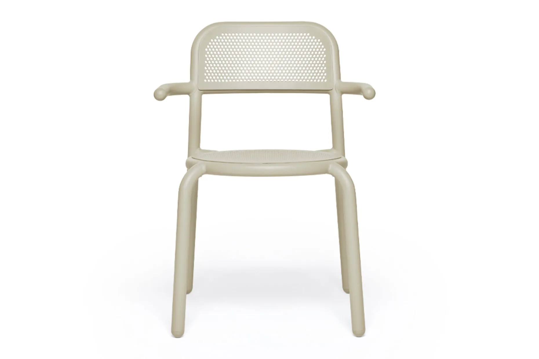 Toní Armchair Chaise de jardin avec accoudoirs, beige, 59.5x54.5x80.5 cm
