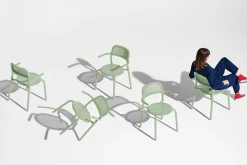 Toní Armchair Chaise de jardin avec accoudoirs, vert, 59.5x54.5x80.5 cm