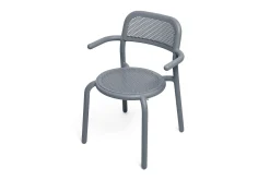 Toní Armchair Chaise de jardin avec accoudoirs, gris, 59.5x54.5x80.5 cm