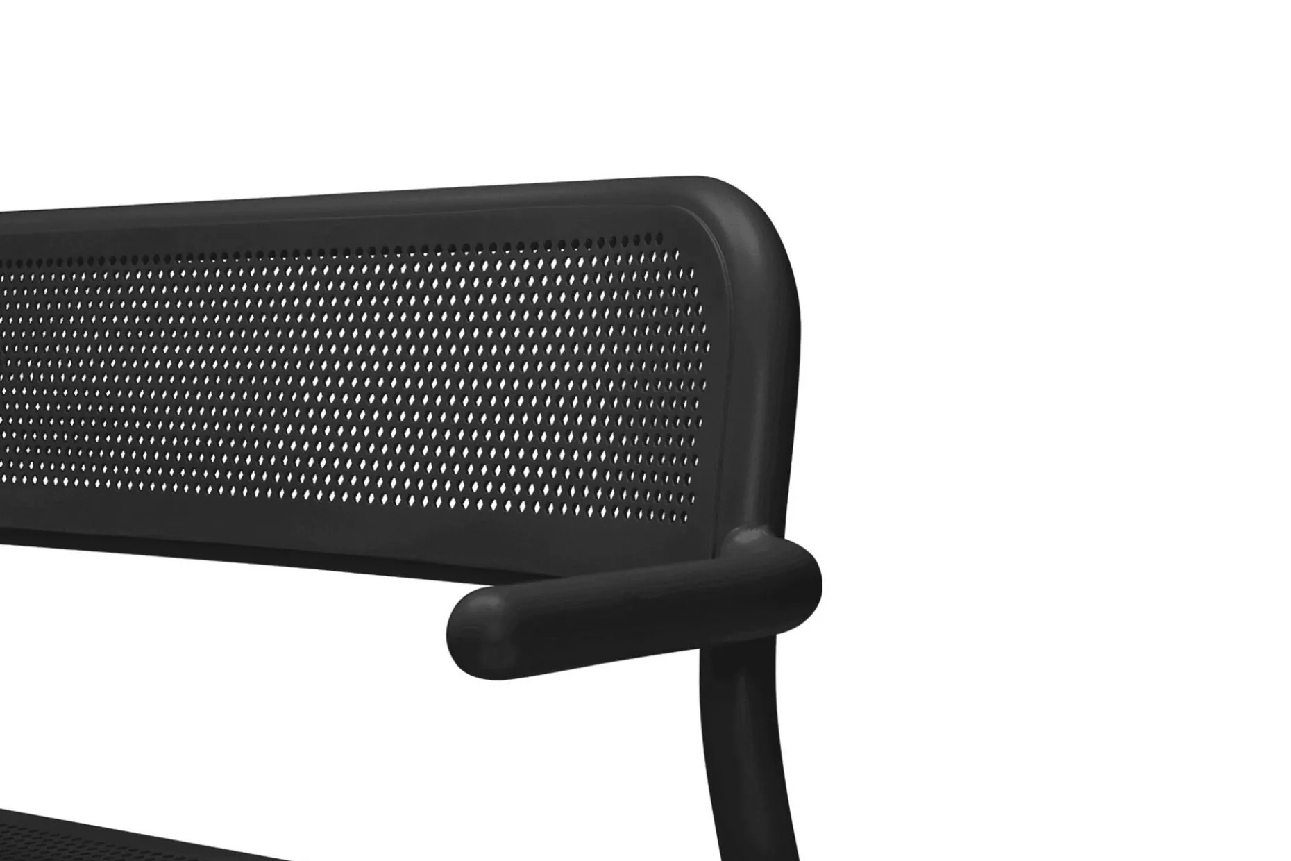 Toní Bankski Petit banc de jardin, black, 124x53.5x79 cm