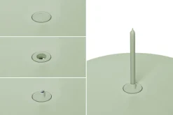 Toní Bistreau Petite table de jardin, vert, 80x80x76 cm