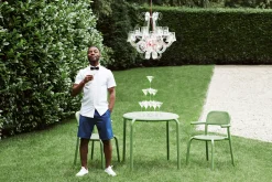 Toní Bistreau Petite table de jardin, vert, 80x80x76 cm