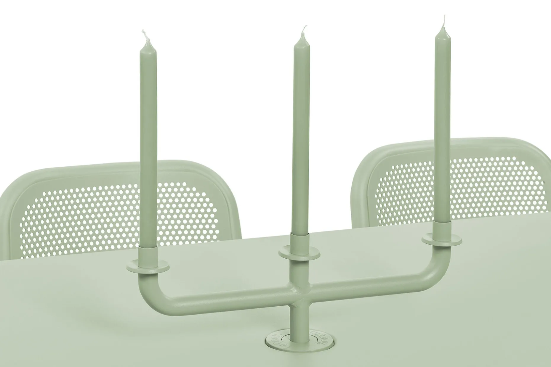 toní Candle Holder Chandelier / Bougier, vert, 46x5.5x16 cm
