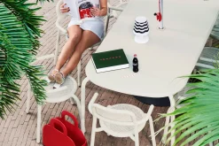 Toní Tablo Grande table de jardin, beige, 220x99x76 cm