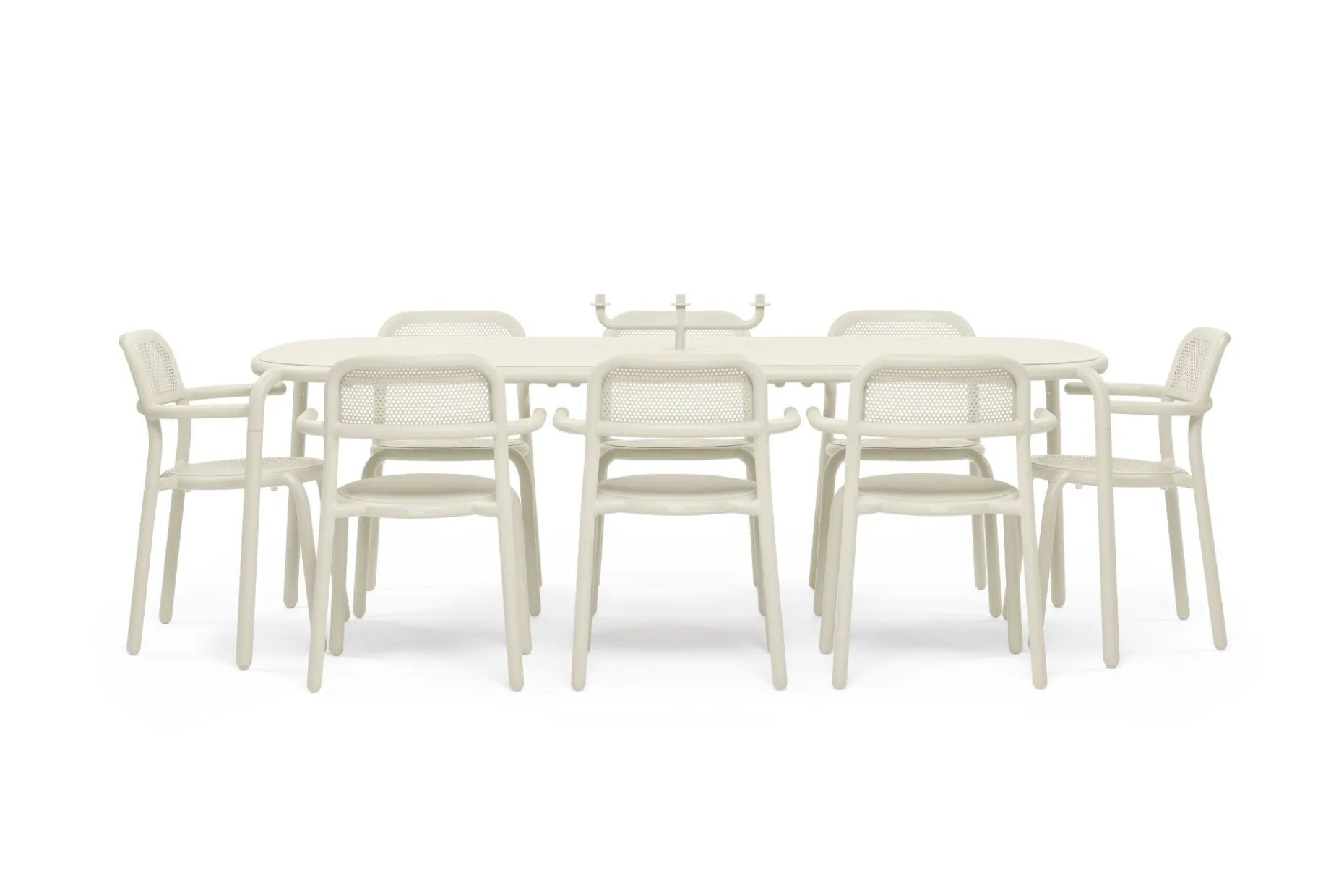 Toní Tablo Grande table de jardin, beige, 220x99x76 cm