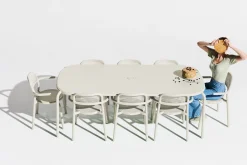 Toní Tablo Grande table de jardin, beige, 220x99x76 cm