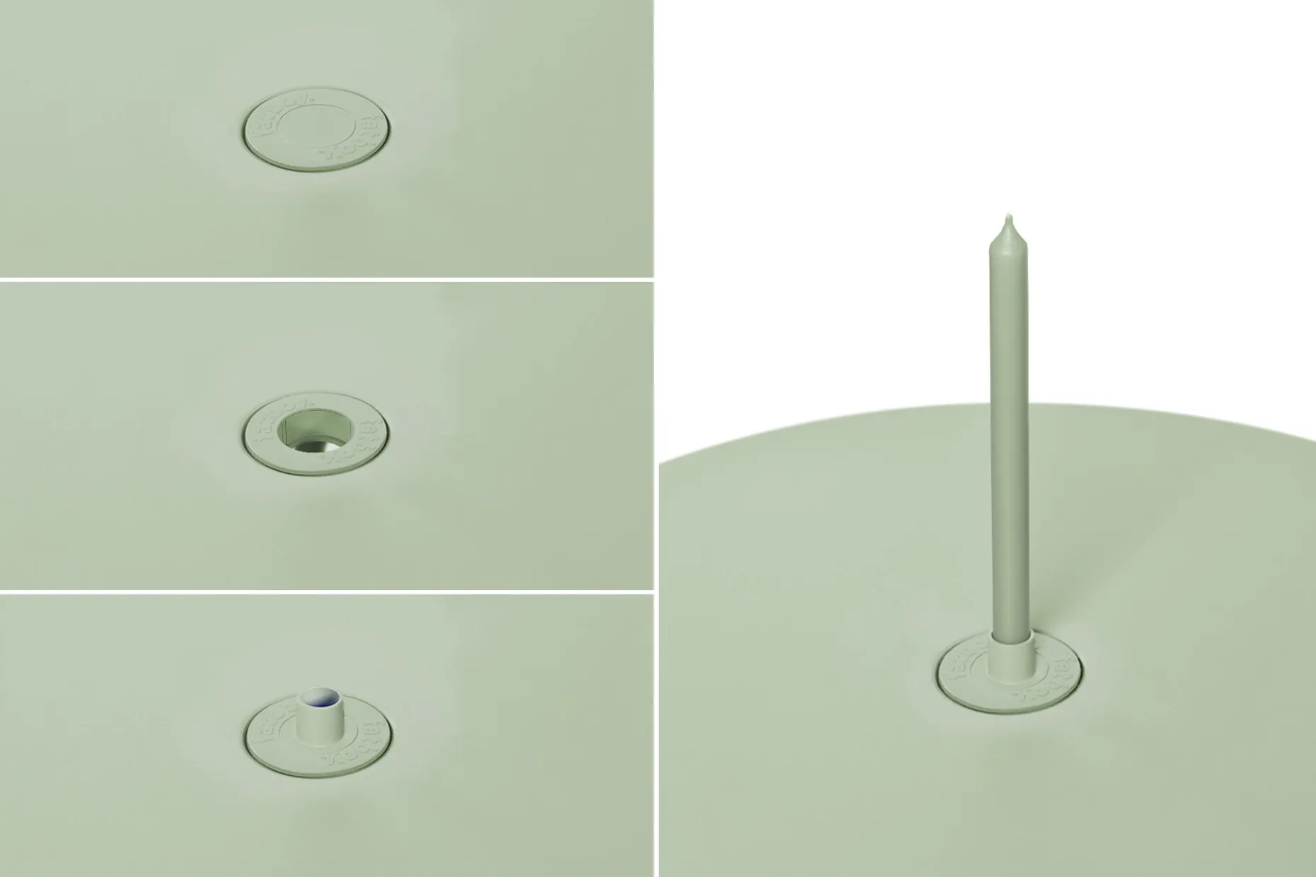 Toní Tablo Grande table de jardin, vert, 220x99x76 cm