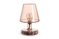 Transloetje Lampe de table sans fil, marron, 16x16x22.5 cm