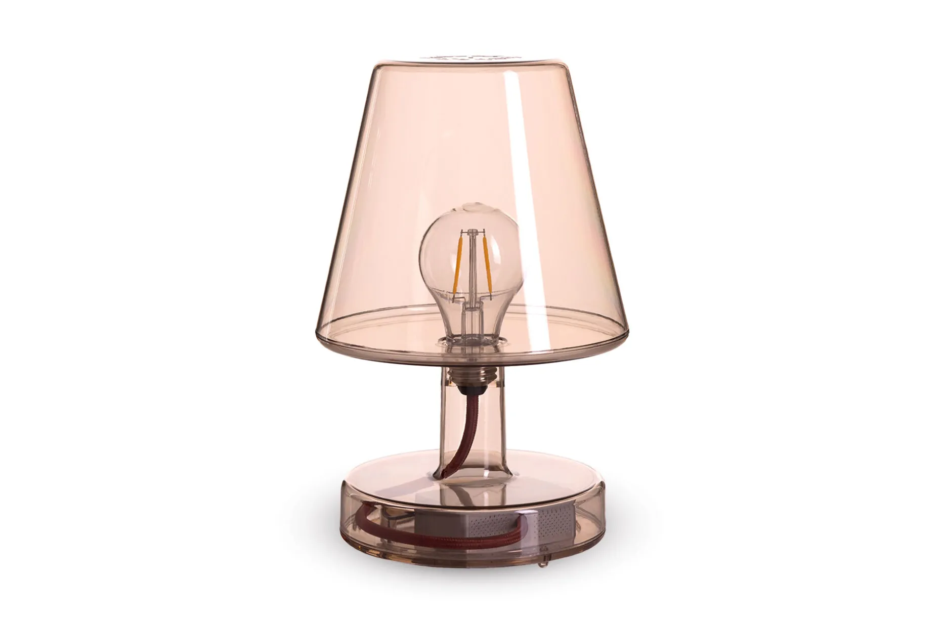 Transloetje Lampe de table sans fil, marron, 16x16x22.5 cm
