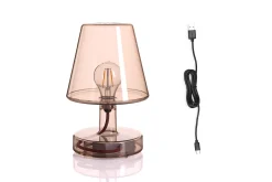 Transloetje Lampe de table sans fil, marron, 16x16x22.5 cm